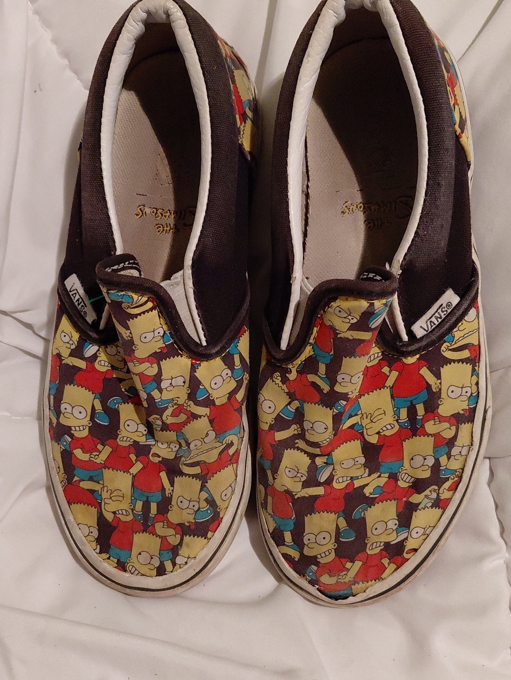 BART SIMPSON Vans Kids Slip-On Sneakers